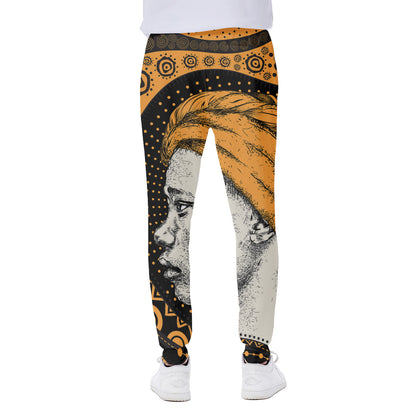 Tribal African Girl Print Scuba Joggers