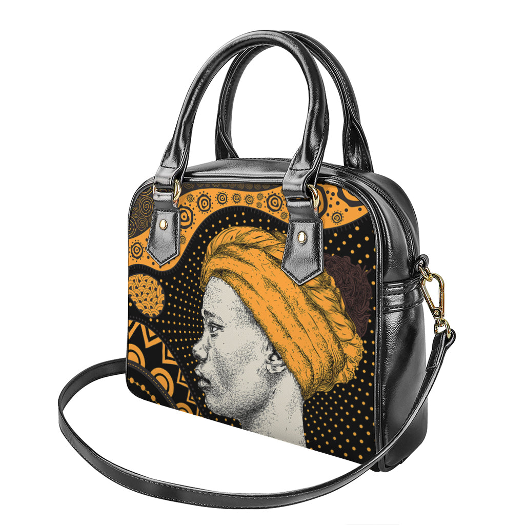 Tribal African Girl Print Shoulder Handbag