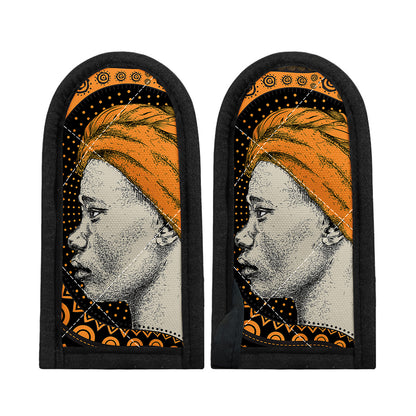 Tribal African Girl Print Skillet Handle Cover