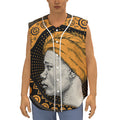 Tribal African Girl Print Sleeveless Baseball Jersey