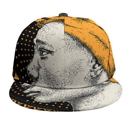 Tribal African Girl Print Snapback Cap