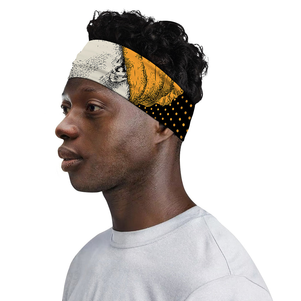Tribal African Girl Print Sports Headband