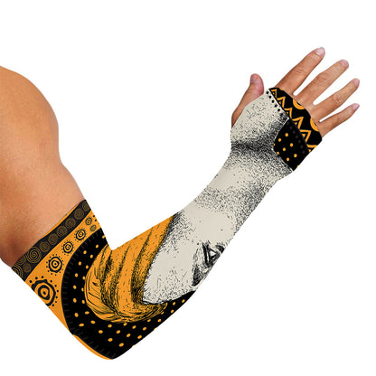 Tribal African Girl Print Sun Protection Arm Sleeves