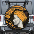 Tribal African Girl Print Tire Cover