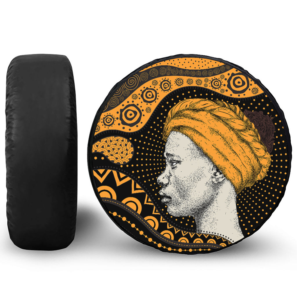 Tribal African Girl Print Tire Cover