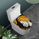 Tribal African Girl Print Toilet Lid Cover