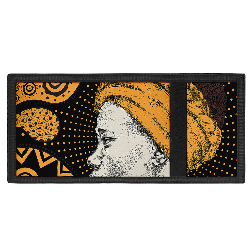 Tribal African Girl Print Trifold Wallet