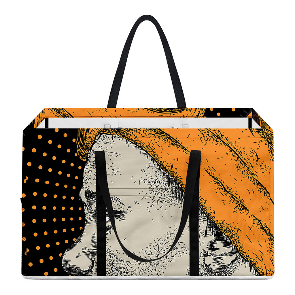 Tribal African Girl Print Utility Tote Bag