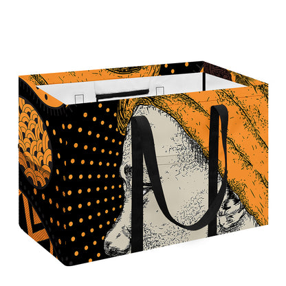 Tribal African Girl Print Utility Tote Bag