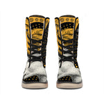 Tribal African Girl Print Winter Boots
