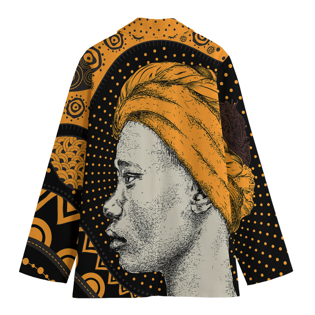 Tribal African Girl Print Women's Blazer