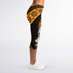 Tribal African Girl Print Women's Capri Leggings