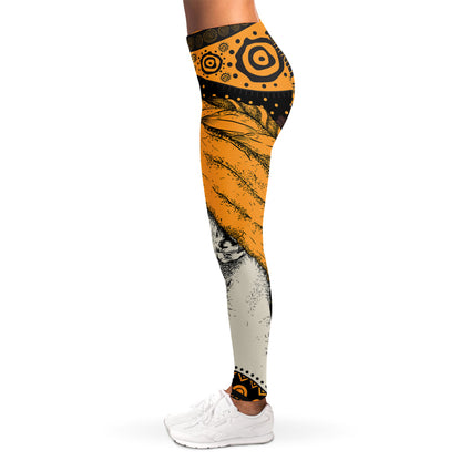 Tribal African Girl Print Women's Leggings