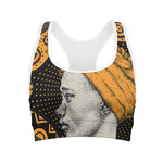 Tribal African Girl Print Women's Sports Bra