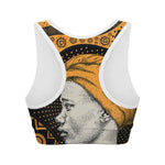 Tribal African Girl Print Women's Sports Bra