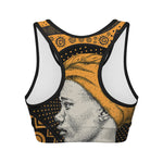 Tribal African Girl Print Women's Sports Bra