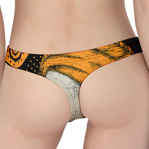 Tribal African Girl Print Women's Thong