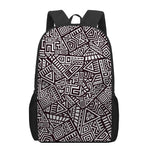 Tribal Aztec Geometric Pattern Print 17 Inch Backpack