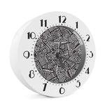 Tribal Aztec Geometric Pattern Print Alarm Clock