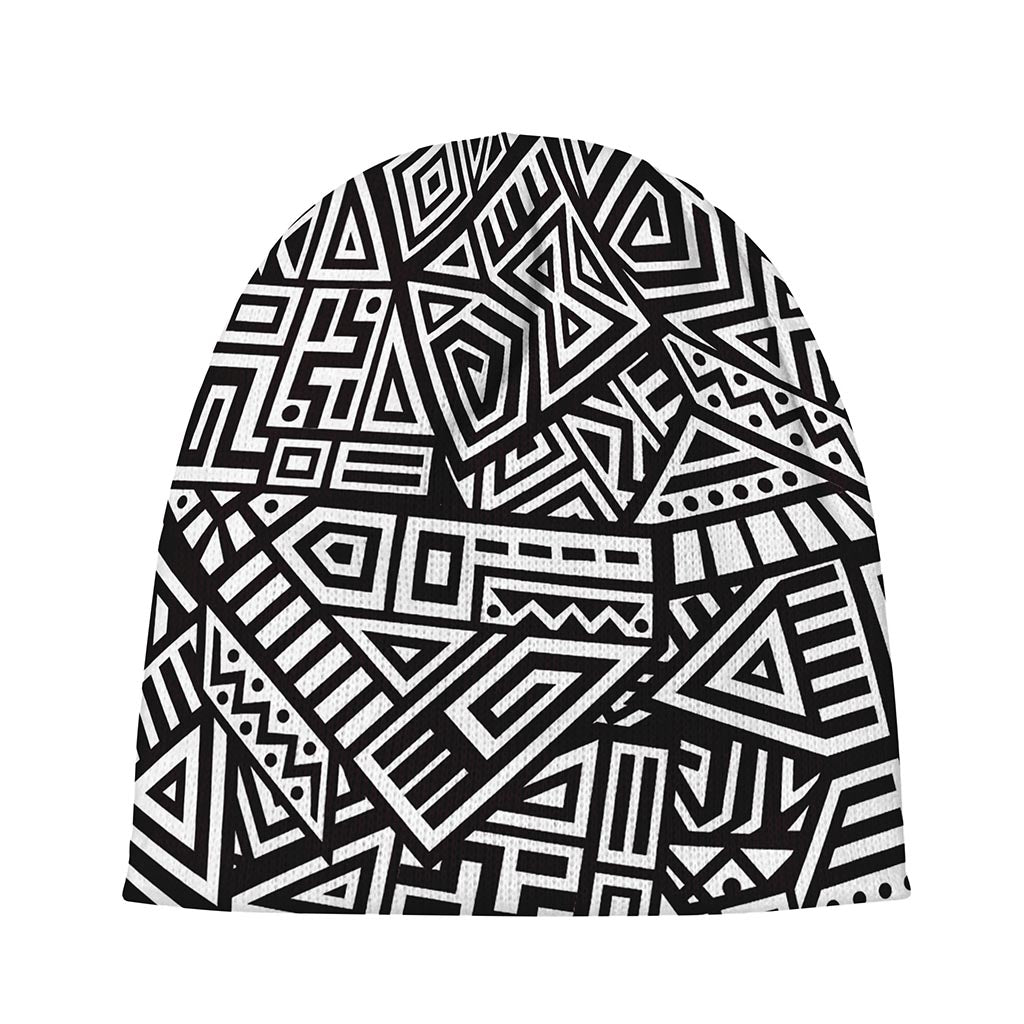 Tribal Aztec Geometric Pattern Print Beanie