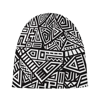 Tribal Aztec Geometric Pattern Print Beanie