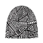 Tribal Aztec Geometric Pattern Print Beanie