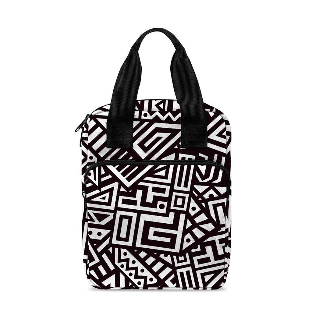 Tribal Aztec Geometric Pattern Print Bible Tote Bag