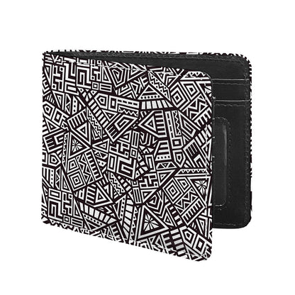 Tribal Aztec Geometric Pattern Print Bifold Wallet