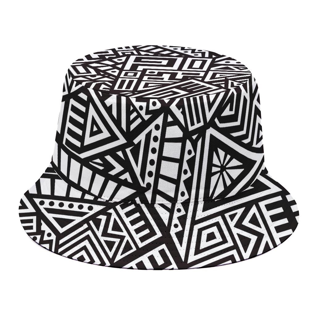 Tribal Aztec Geometric Pattern Print Bucket Hat