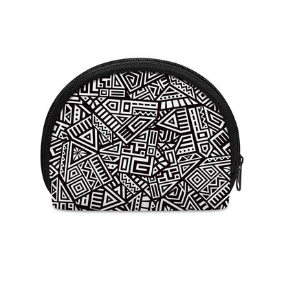 Tribal Aztec Geometric Pattern Print Coin Purse