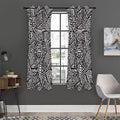 Tribal Aztec Geometric Pattern Print Grommet Curtain Panels