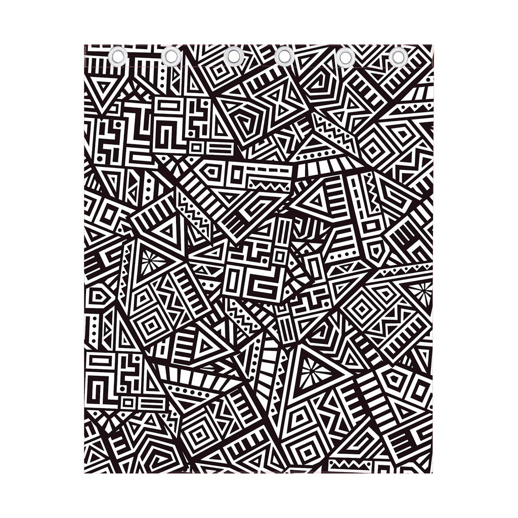Tribal Aztec Geometric Pattern Print Curtain