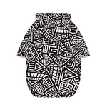 Tribal Aztec Geometric Pattern Print Dog Zip Up Hoodie