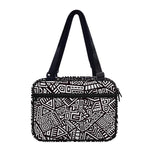 Tribal Aztec Geometric Pattern Print Double Strap Bible Bag