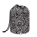 Tribal Aztec Geometric Pattern Print Drawstring Makeup Bag