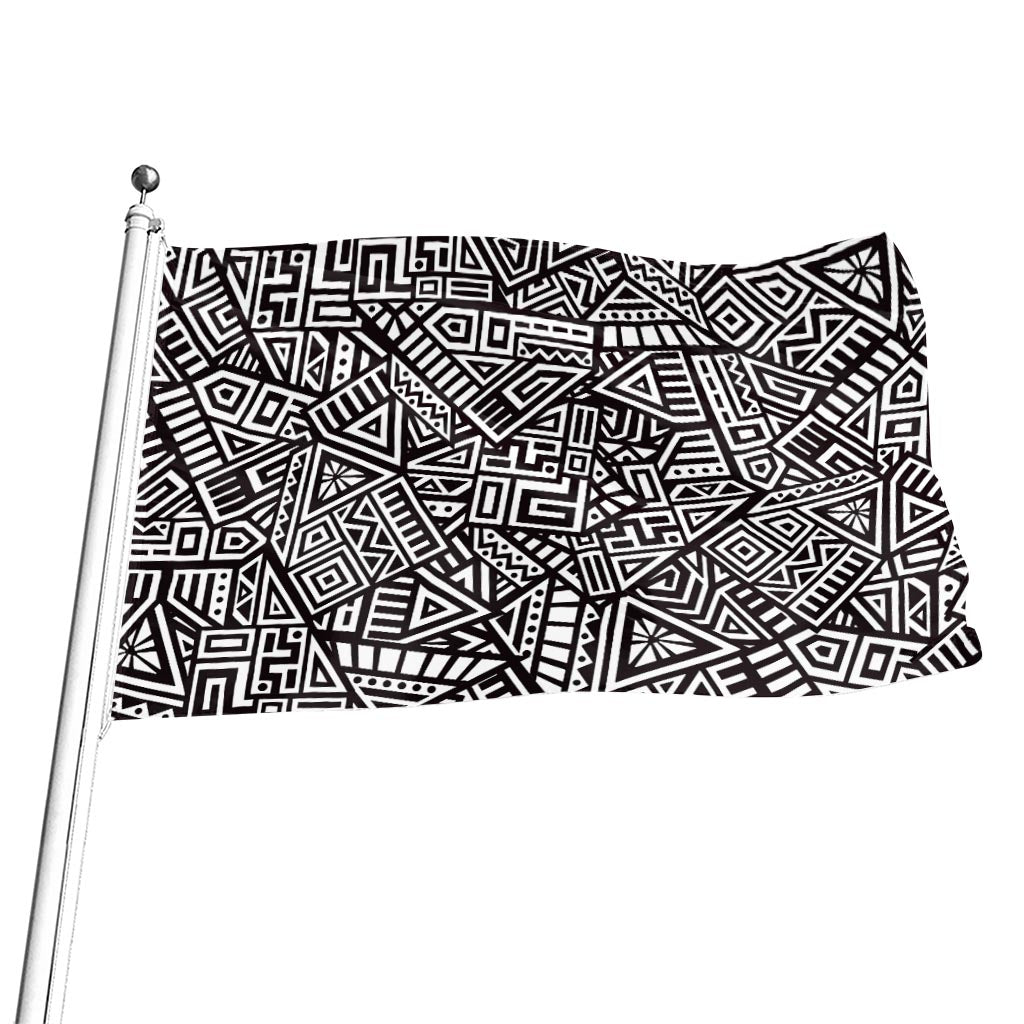 Tribal Aztec Geometric Pattern Print Flag