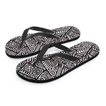 Tribal Aztec Geometric Pattern Print Flip Flops