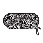 Tribal Aztec Geometric Pattern Print Glasses Case