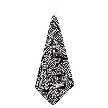 Tribal Aztec Geometric Pattern Print Hand Towel
