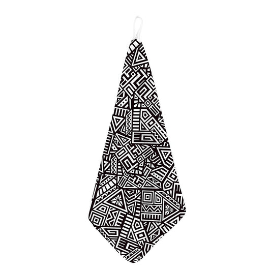 Tribal Aztec Geometric Pattern Print Hand Towel