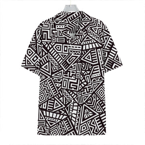 Tribal Aztec Geometric Pattern Print Hawaiian Shirt