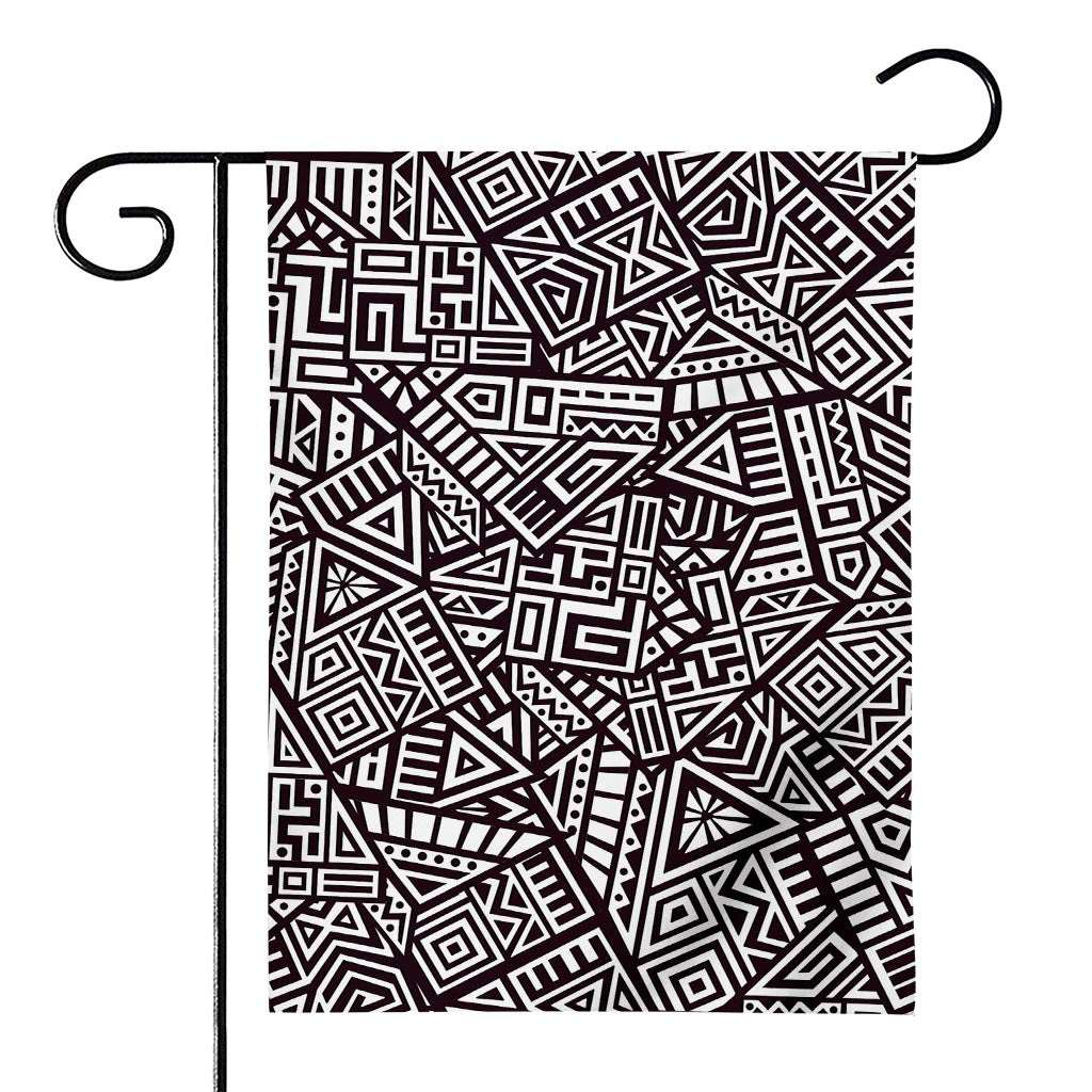 Tribal Aztec Geometric Pattern Print House Flag