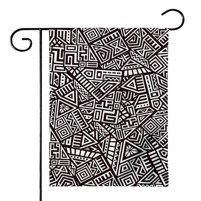Tribal Aztec Geometric Pattern Print House Flag