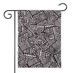 Tribal Aztec Geometric Pattern Print House Flag