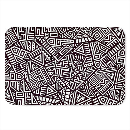 Tribal Aztec Geometric Pattern Print Indoor Door Mat