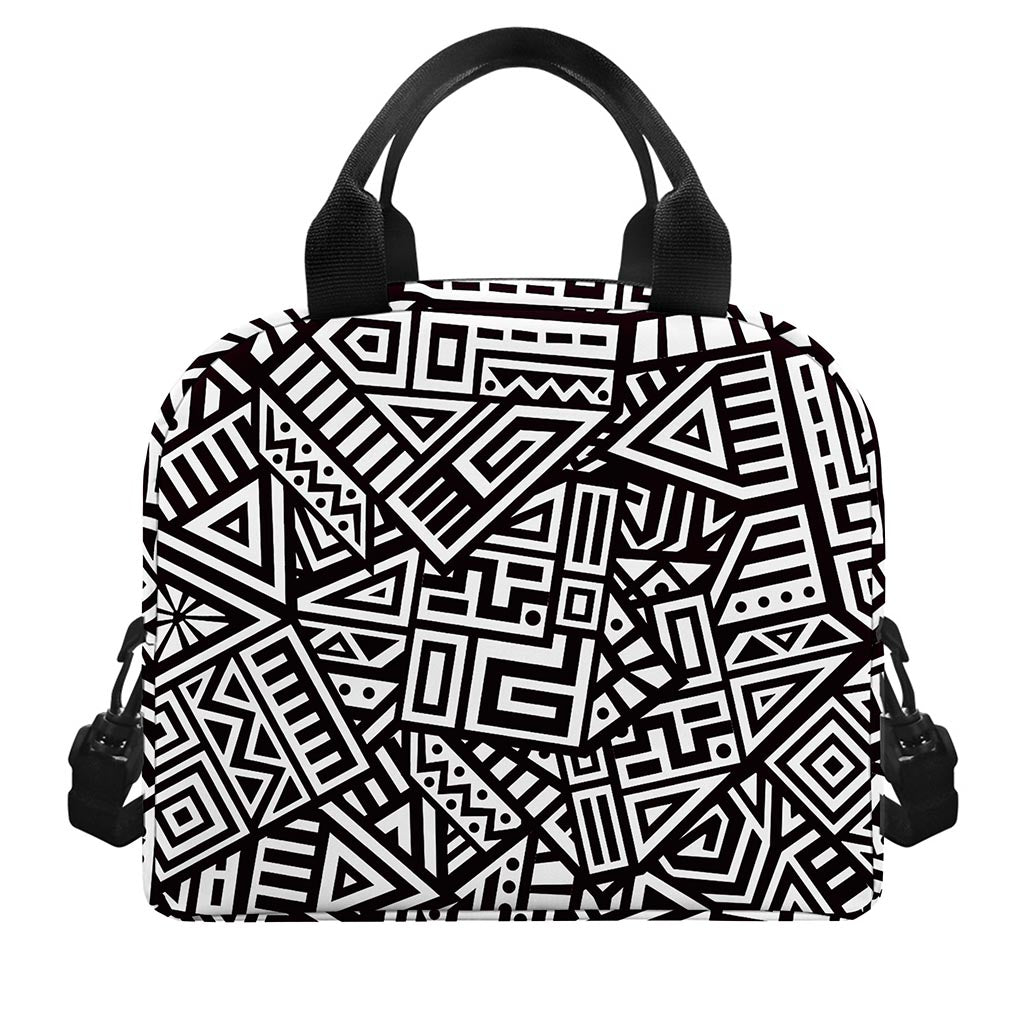 Tribal Aztec Geometric Pattern Print Insulated Lunch Bag