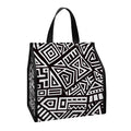 Tribal Aztec Geometric Pattern Print Insulated Lunch Tote