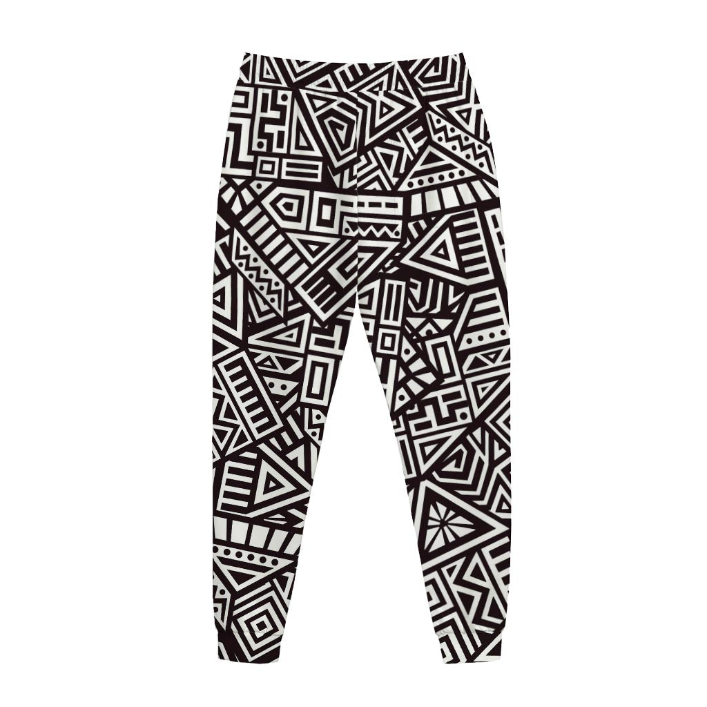 Tribal Aztec Geometric Pattern Print Jogger Pants