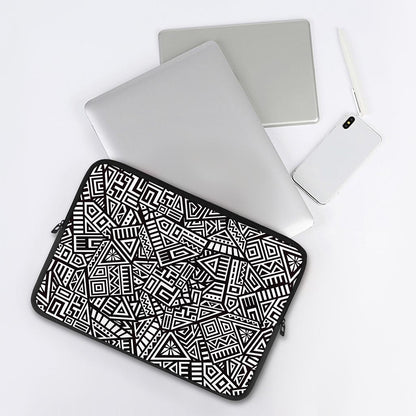 Tribal Aztec Geometric Pattern Print Laptop Sleeve