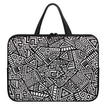 Tribal Aztec Geometric Pattern Print Laptop Sleeve With Handle